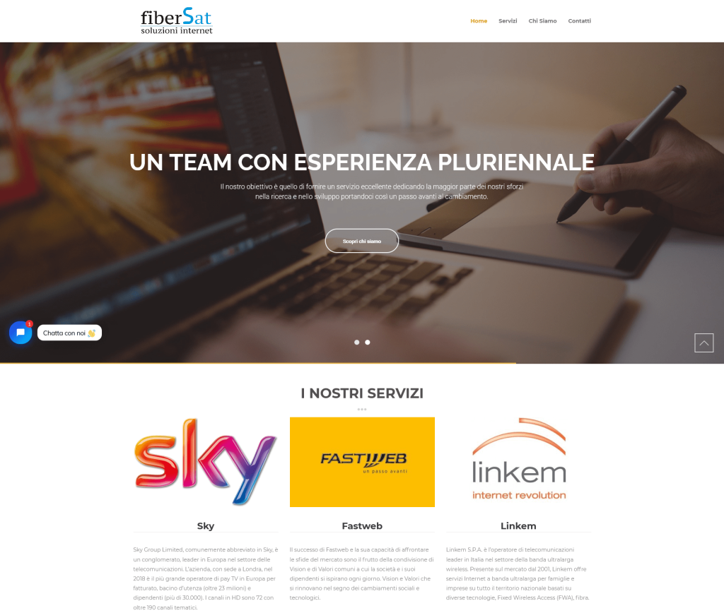 Sito web FiberSat